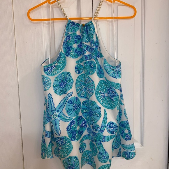 Lilly Pulitzer for Target blue seashell top - Picture 3 of 3
